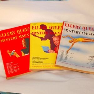 Ellery Queen Magazine Lot of 3 Vintage
